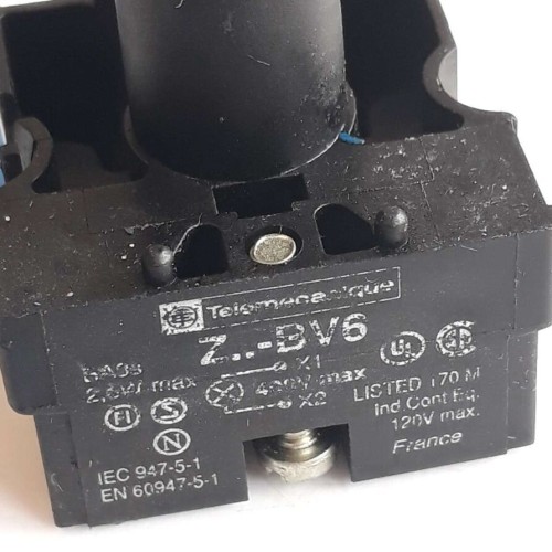 Telemecanique Z BV6 400V 2,6W Lamp Module Contact Block Telemecanique Z BV6 400V 2,6W Lamp Module Contact Block
