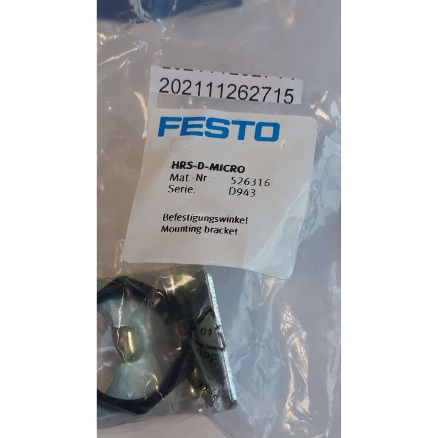 FESTO HRS D MICRO 526316 MOUNTING BRACKET BEFESTIGUNGSWINKEL FESTO HRS D MICRO 526316 MOUNTING BRACKET BEFESTIGUNGSWINKEL