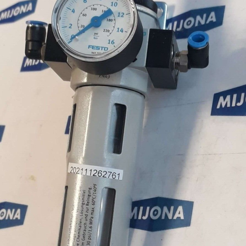 Festo LFR D 5M MINI 162718 pressure regulator valve 345395 MANOMETER Festo LFR D 5M MINI 162718 pressure regulator valve 345395 MANOMETER