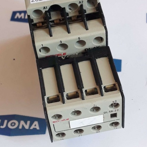 Schiele CONTACTOR DL 4K 22 COIL RC K 02 110 220V AUXILIARY CONTACT DL4K 22 Schiele CONTACTOR DL 4K 22 COIL RC K 02 110 220V AUXILIARY CONTACT DL4K 22