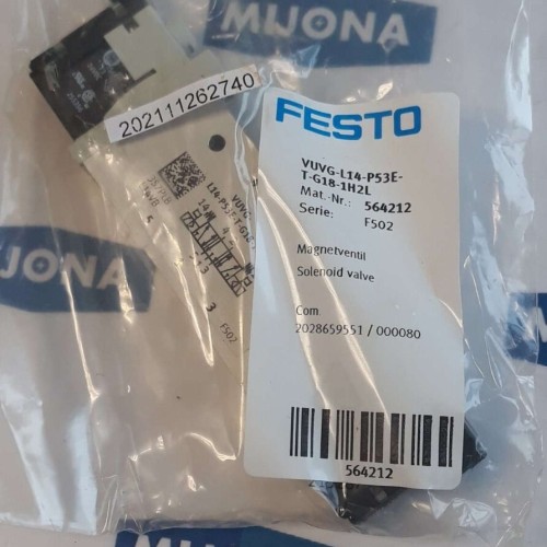 Festo VUVG L14 P53E T G18 1H2L MAGNEVENTIL VALVE 564212 SERIE F502 SOLENOID VALV