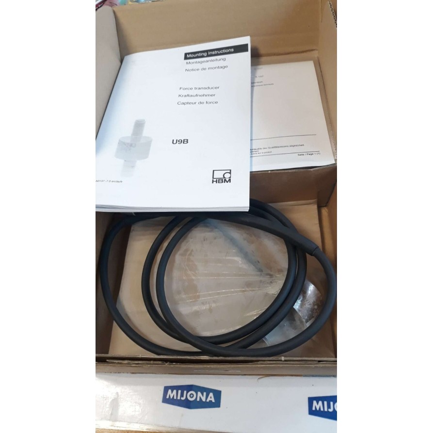 HBM TYP U9B  50KN 1MV Force Transducer 150913474 (new old stock)