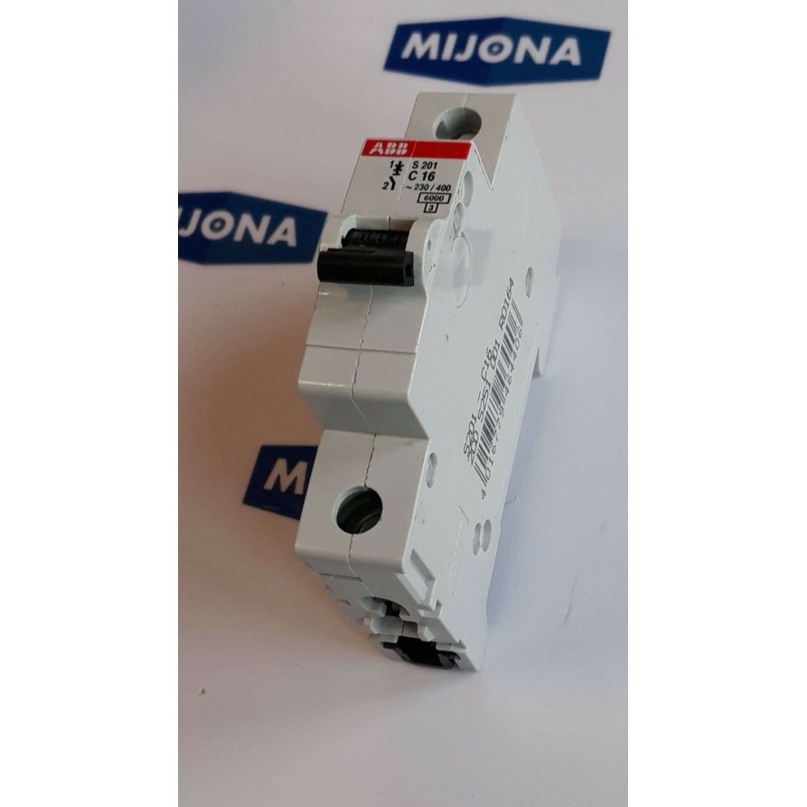 ABB S 201 C 16 Miniature circuit breaker 230 400V 2CDS251001R0164
