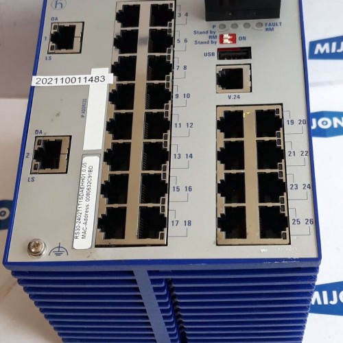 Hirschmann RS30 2402T1T1SDAEHH01 0 05 RAIL SWITCH 9.6-60VDC 18-30VAC 50-60HZ