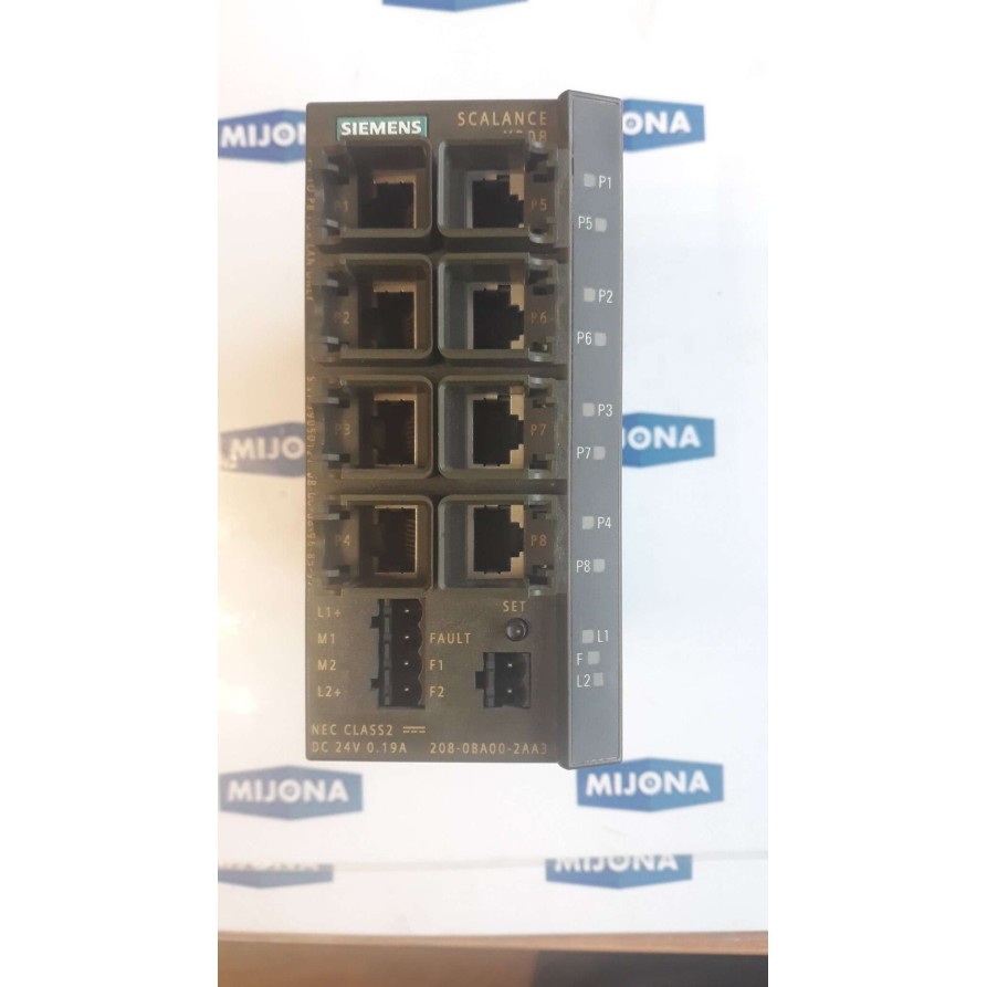 SIEMENS simatic NET INDUSTRIAL ETHERNET SWITCH SCALANCE X208 6GK5208-0BA00-2AA3
