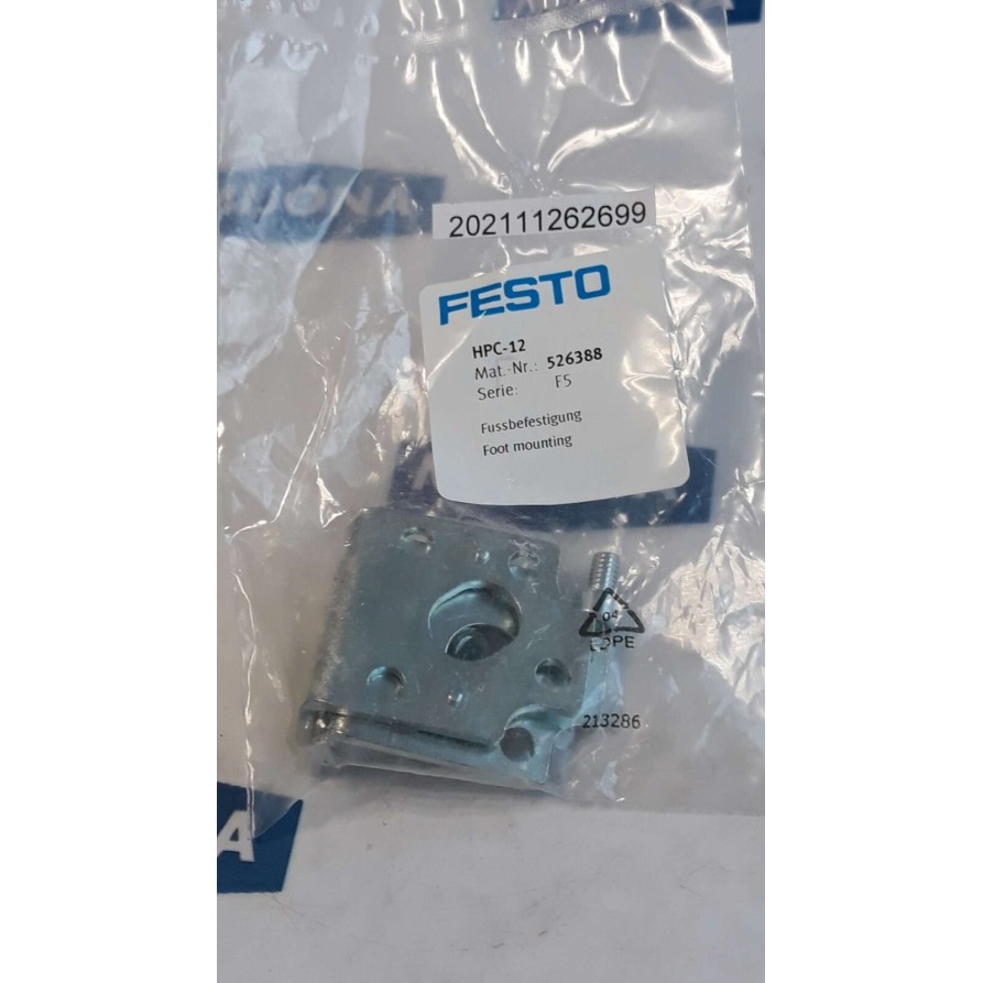 Festo HPC 12 526388 FOOT MOUNTING HPC-12 FUSSBEFESTIGUNG Festo HPC 12 526388 FOOT MOUNTING HPC-12 FUSSBEFESTIGUNG