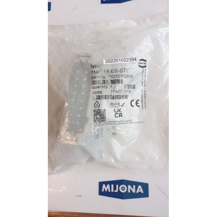 Harting HAN 16 ES STI  09330162616 1 HAN 16 ES-STI 16A 500V 6KV HAN16ES M