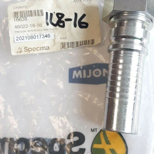 SPECMA HYDRAULIC 46022 16 16 PRESSN INTERLOCK RAK INV G 16638 NEW OLD STOCK
