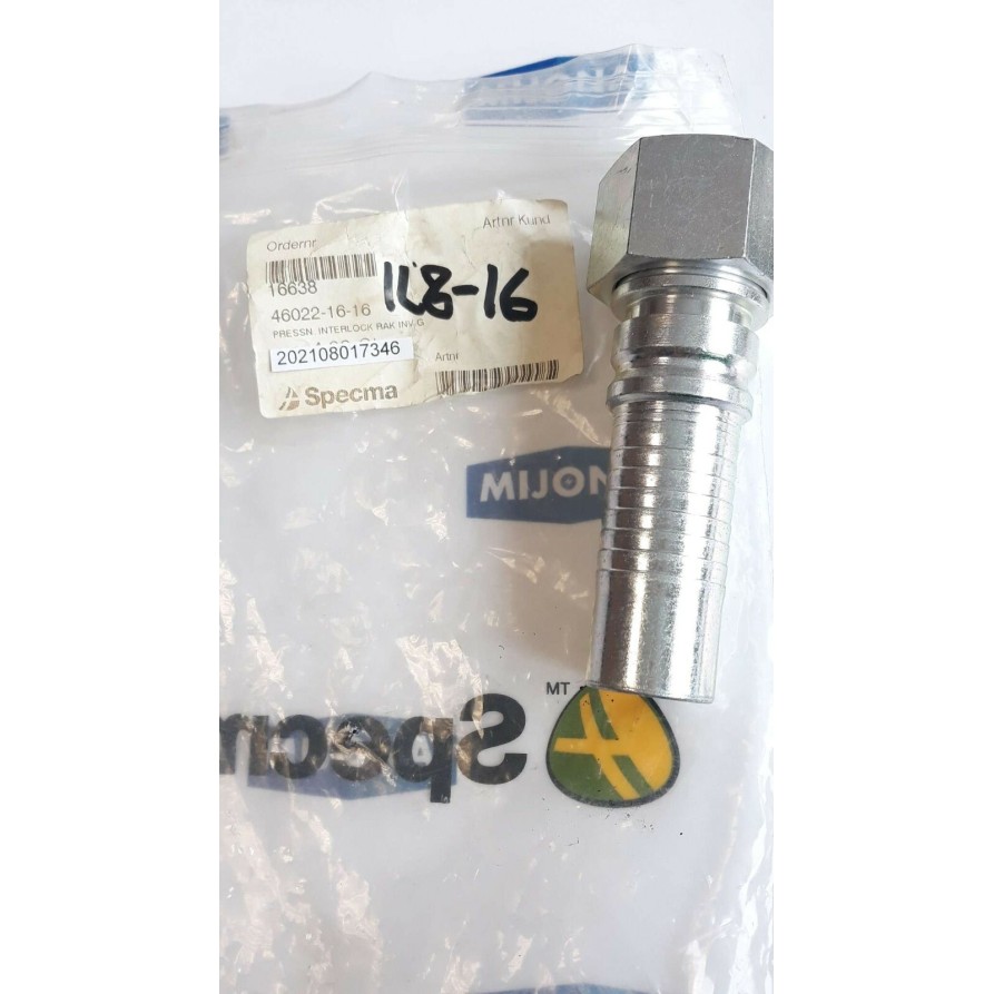 SPECMA HYDRAULIC 46022 16 16 PRESSN INTERLOCK RAK INV G 16638 NEW OLD STOCK
