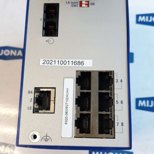 Hirschmann RS20 0800M2T1SDHUHH  RAIL SWITCH 9.6-60VDC 18-30VAC 50-60HZ