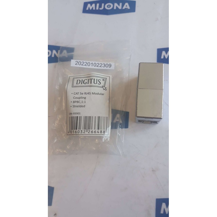DIGITUS CAT 5e RJ45 MODULAR COUPLING 8P8C 1:1 DN 93901 NEW OLD STOCK