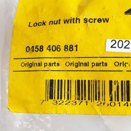 Esab 0458 406 881 LOCK NUT WITH SCREW 0458406881 price for 5 psc