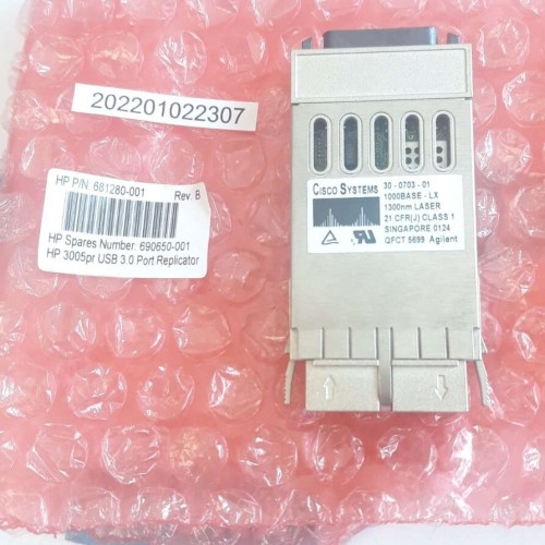 CISCO SYSTEMS 30 0703 01 1000BASE LX 1300nm LASER 21CFR J   MODULE NEW OLD STOCK