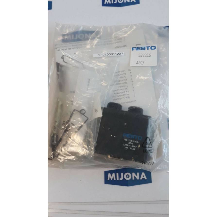 FESTO FBS SUB 9 GS DP 8 532216 Feldbusstecker Fieldbus connector