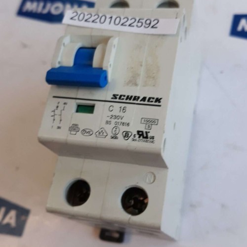 SCHRACK C 16 230V BS 017616  Miniature Circuit Breaker