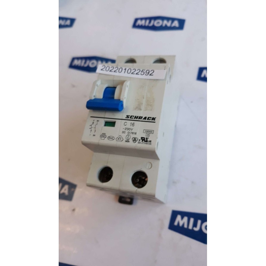 SCHRACK C 16 230V BS 017616  Miniature Circuit Breaker