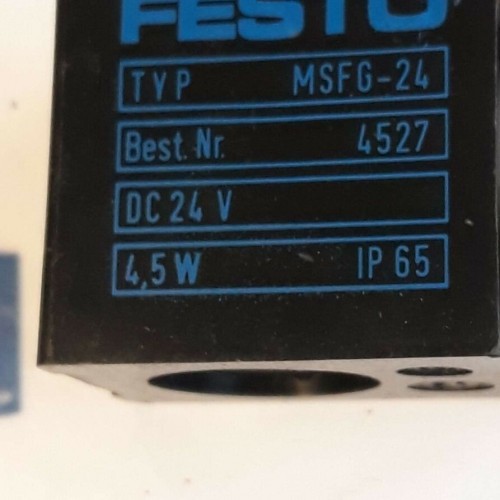 FESTO MSFG 24 DC 24V 4,5W IP65 Solenoid Coil