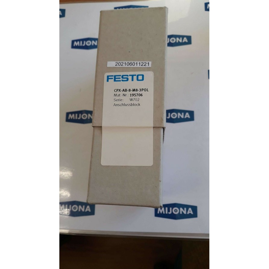 FESTO CPX AB 8 M8 3POL ANSCHLUSSBLOCK 195706