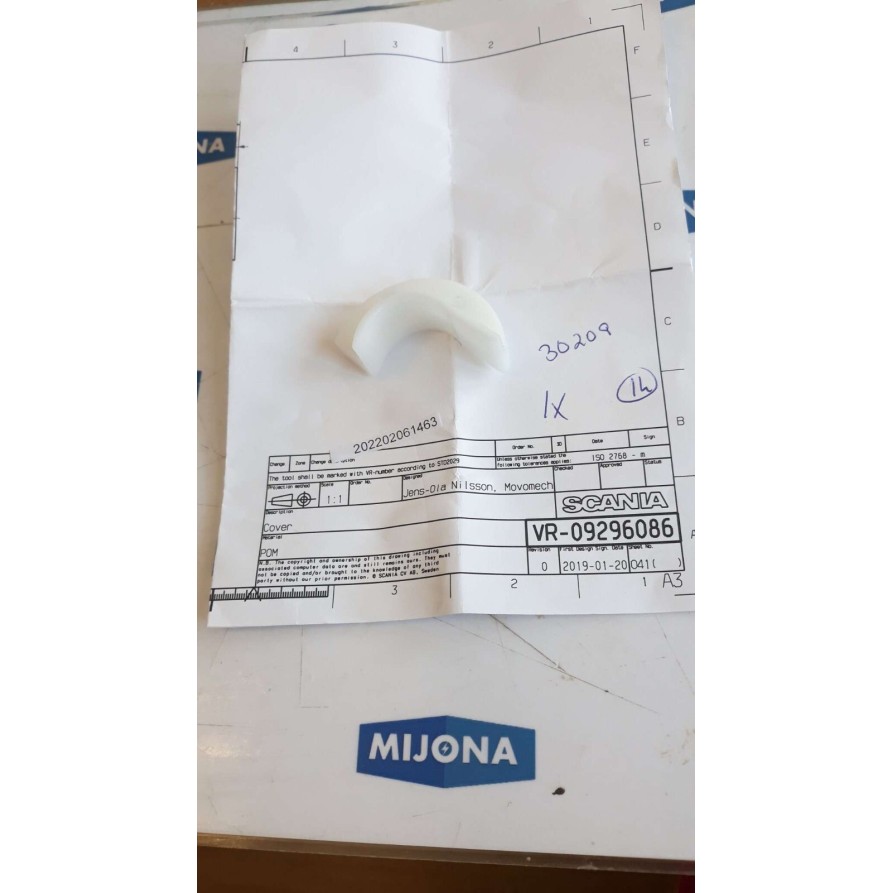 SCANIA COVER VR 09296086 (new old stock)