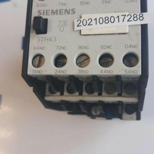 SIEMENS 3TH4346 0A 7S+3O 7NO+3NC CONTACTOR COIL 230V 50HZ 277V 60HZ