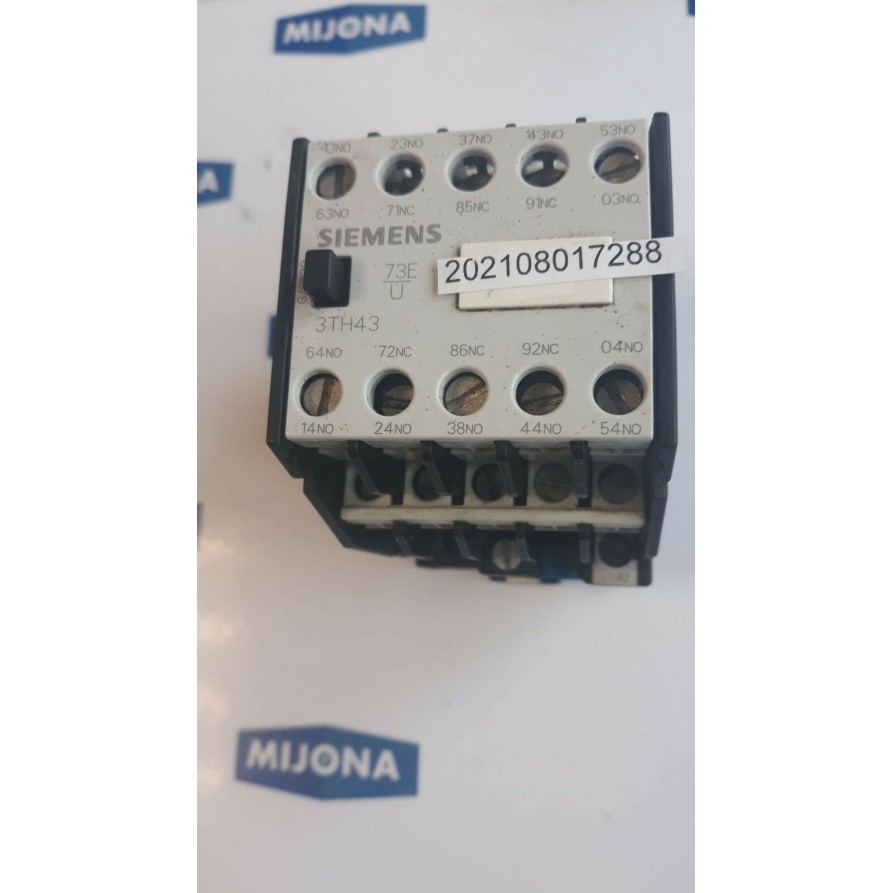 SIEMENS 3TH4346 0A 7S+3O 7NO+3NC CONTACTOR COIL 230V 50HZ 277V 60HZ