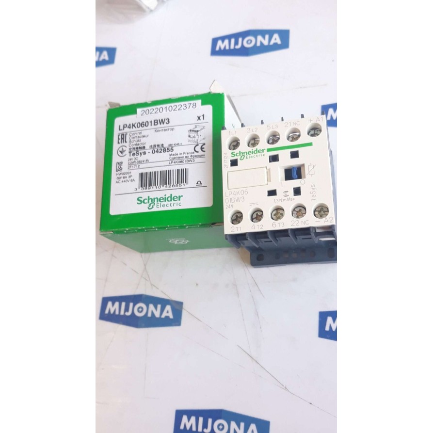 SCHNEIDER LP4K0601BW3 CONTACTOR 24VDC 2,2KW 308 415V AC 440V 6A (NEW OLD STOCK) SCHNEIDER LP4K0601BW3 CONTACTOR 24VDC 2,2KW 308 415V AC 440V 6A (NEW OLD STOCK)