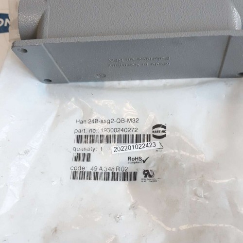 HARTING HAN 24B ASG2 QB M32 CONNECTOR 19300161266 HAN 16B-asg2-QB-M32 NEW OLD ST