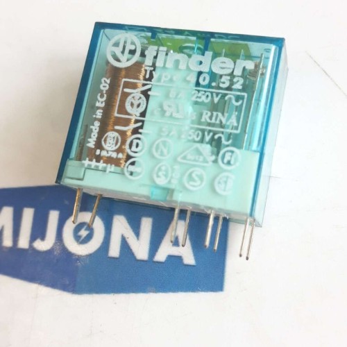 FINDER 40.52 relay relais 8A 250V 5A 250V 40 52 24V DC