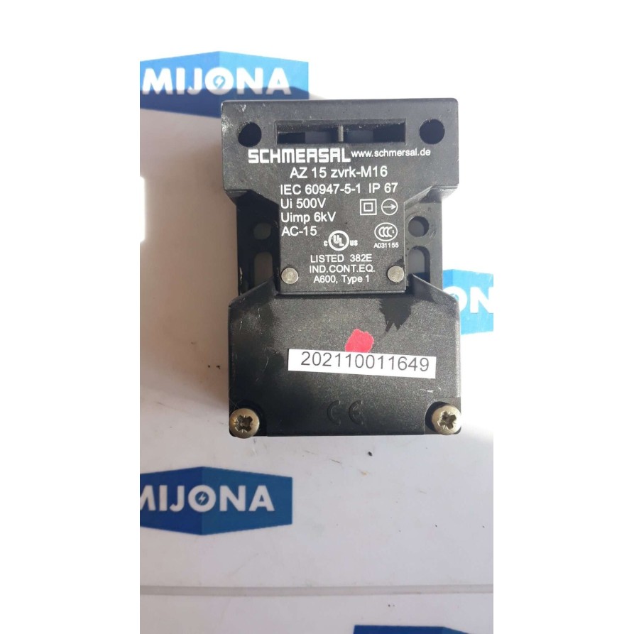 Schmersal AZ 15 ZVRK M16 SAFETY COMPONENT IP67 500V 6kV AC15 Schmersal AZ 15 ZVRK M16 SAFETY COMPONENT IP67 500V 6kV AC15