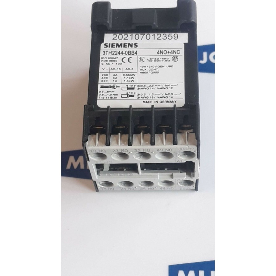 SIEMENS 3TH2244 0BB4 4NO 4NC 3TH2244-0BB4 DC 24V