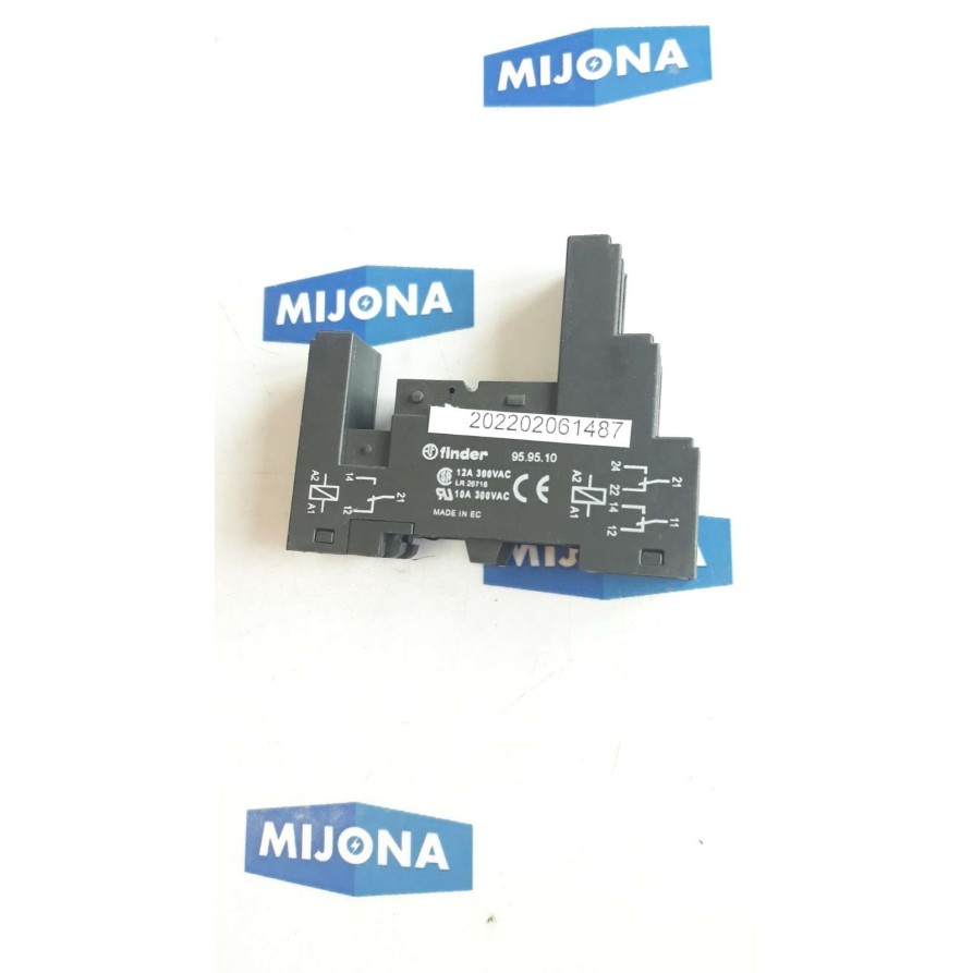 FINDER TYPE 95 95 10 SOCKET 12A 300VAC 10A 300VAC 95.95.10