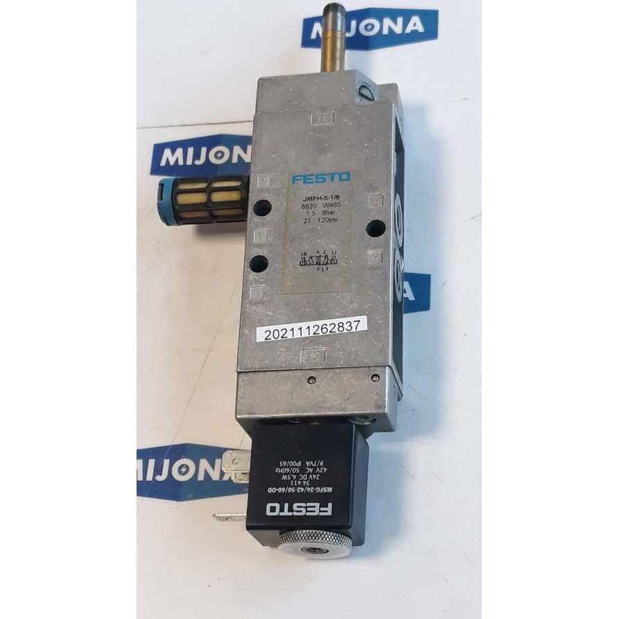 FESTO JMFH 5 1 8 VALVE 1,5- 8BAR 21-120psi 8820  JMFH-5-1/8 & COIL 34411