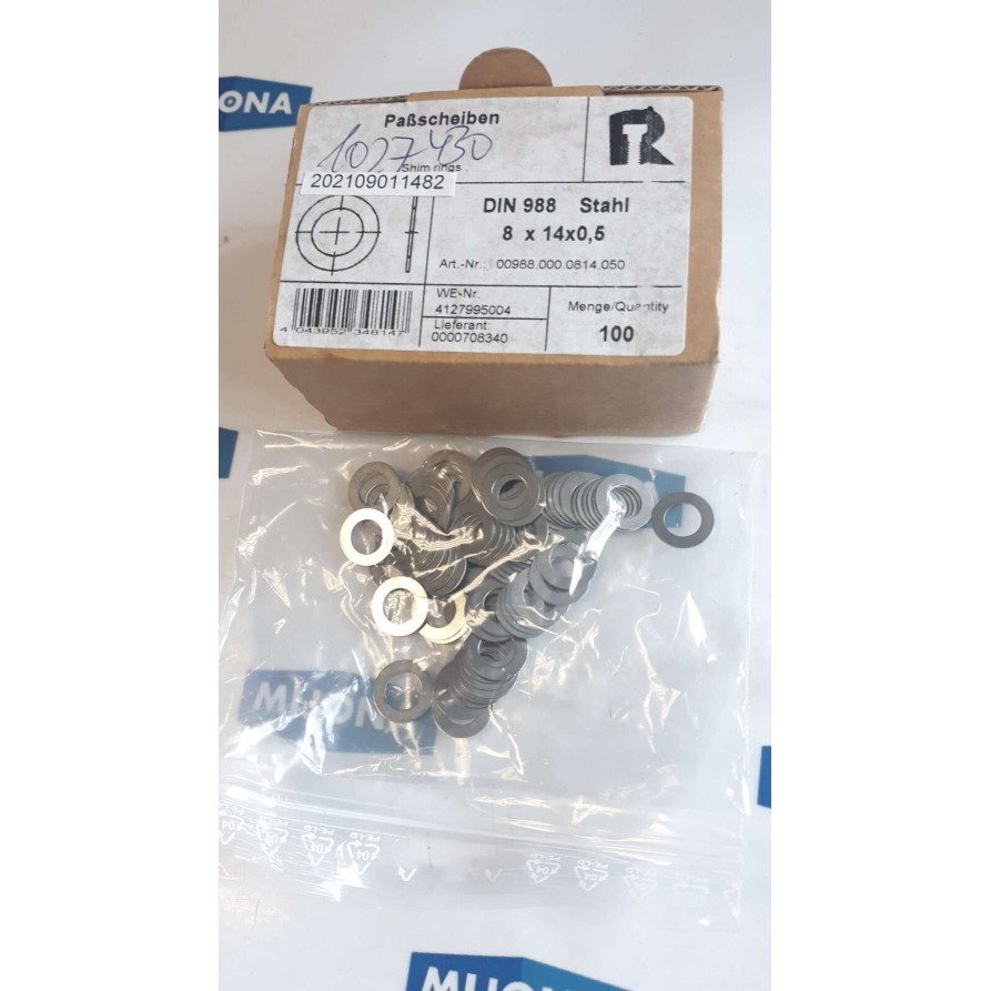 Passscheiben DIN 988 Stahl 8x14x0.5 Fitting Washer 00988 000 0814 050 Passscheiben DIN 988 Stahl 8x14x0.5 Fitting Washer 00988 000 0814 050