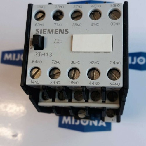 SIEMENS 3TH4346 0A  7S 3O 7NO 3NC CONTACTOR COIL 230V 277V 50HZ 60HZ