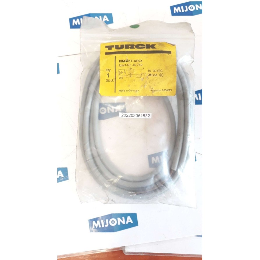 Turck BIM AKT AP6X 10 30VDC 200mA 46750 NEW OLD STOCK Turck BIM AKT AP6X 10 30VDC 200mA 46750 NEW OLD STOCK