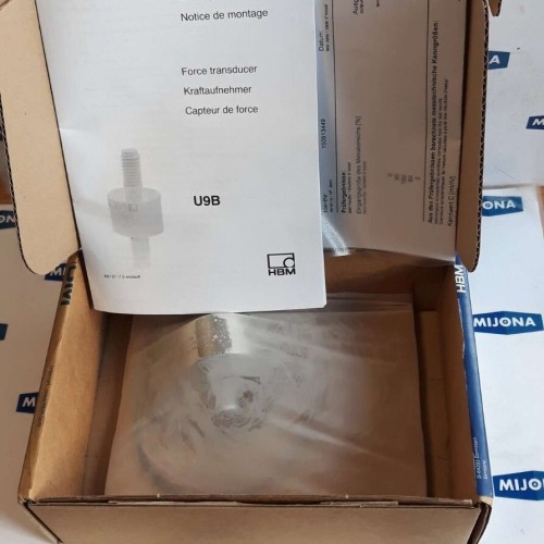 HBM TYP U9B  50KN 1MV Force Transducer 150913449 (new old stock)