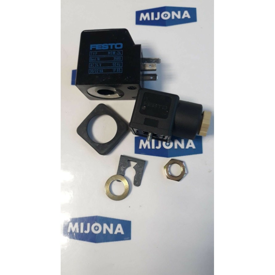 Festo MSW 24 Solenoid Coil AC 24V 50HZ 30 22VA IP65 Festo MSW 24 Solenoid Coil AC 24V 50HZ 30 22VA IP65