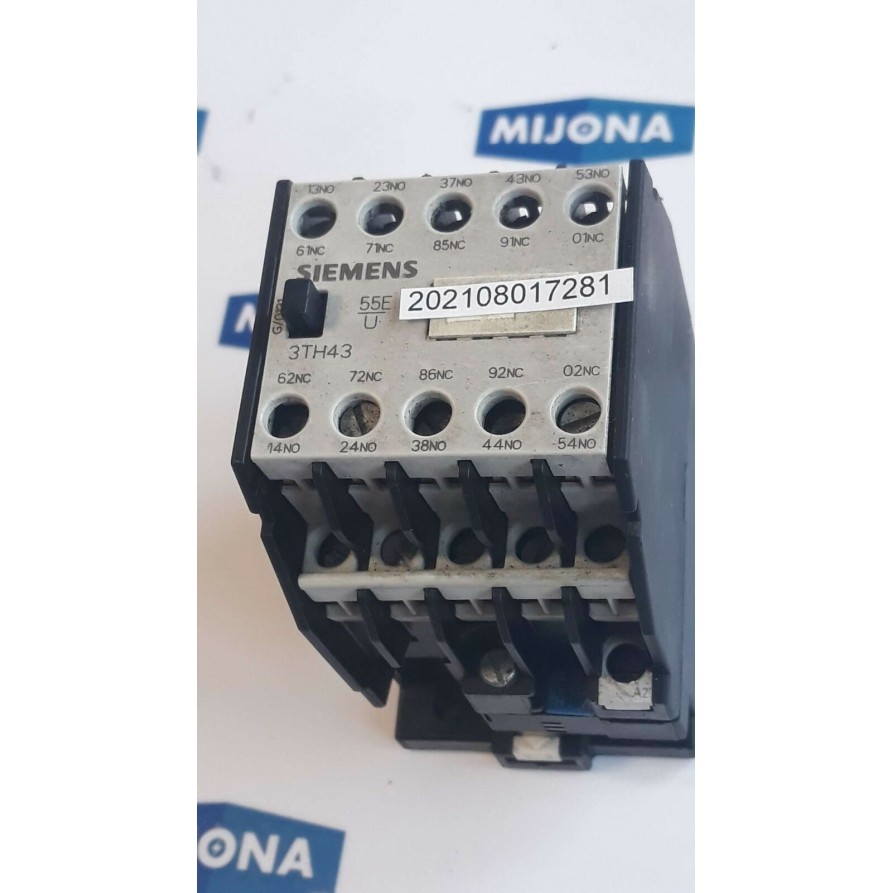 SIEMENS 3TH4394 0A 5S+5O 5NO+5NC CONTACTOR COIL 230V 50HZ 277V 60HZ