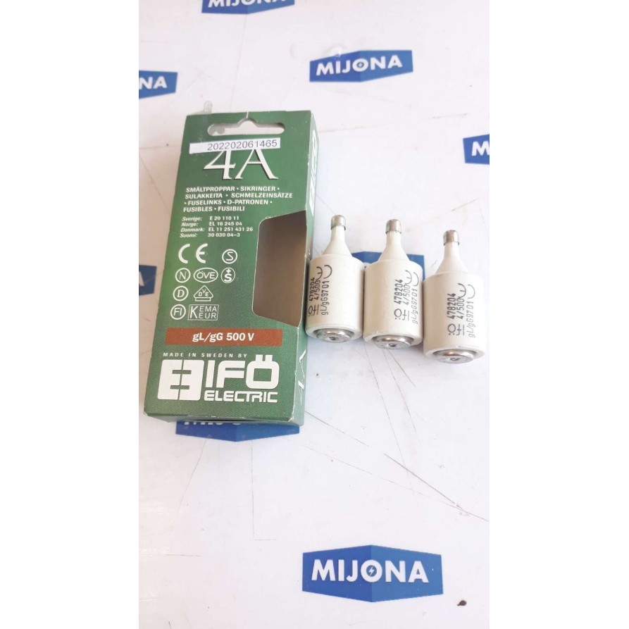 IFÖELECTRIC gL gG 500V FUSELINKS 478204 price for 3psc gLgG9701 (new old stock) IFÖELECTRIC gL gG 500V FUSELINKS 478204 price for 3psc gLgG9701 (new old stock)