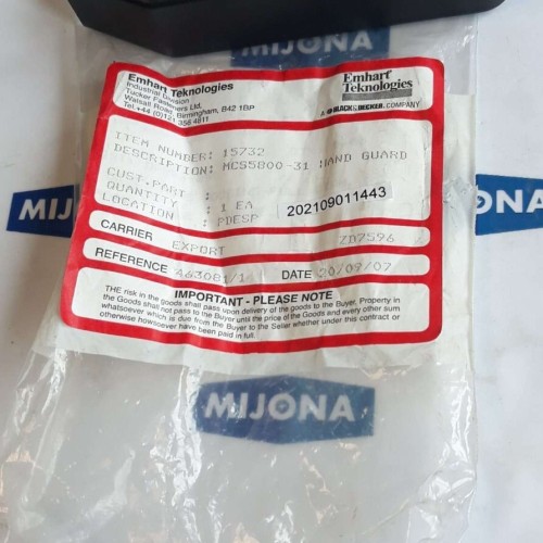 Emhart TECHNOLOGIES 15732 MCS5800 31 HAND GUARD NEW OLD STOCK