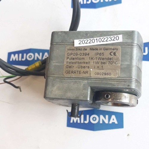 SIKO GP09 0394 IP65 POTENTIOM: 1K 1 WENDEL BELASTBARKEIT 1W BEI 70°C SIKO GP09 0394 IP65 POTENTIOM: 1K 1 WENDEL BELASTBARKEIT 1W BEI 70°C
