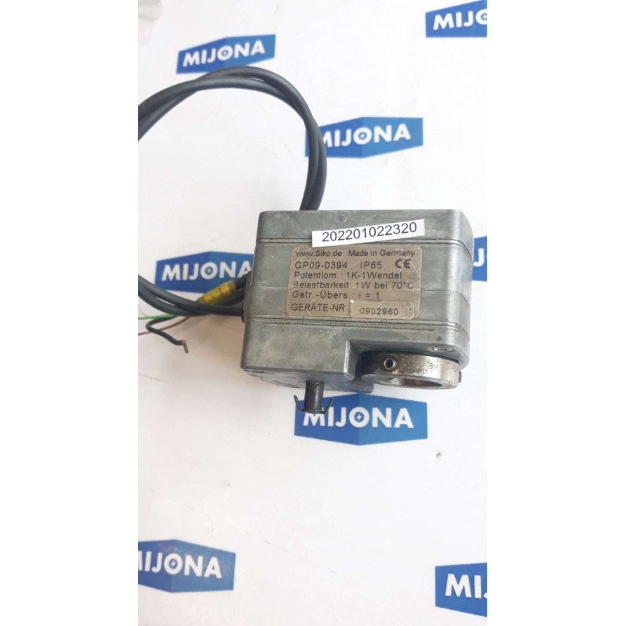 SIKO GP09 0394 IP65 POTENTIOM: 1K 1 WENDEL BELASTBARKEIT 1W BEI 70°C