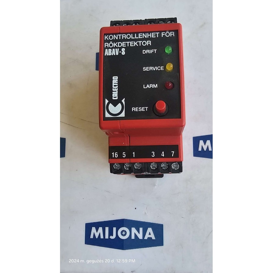 CALECTRO ABAV S Smoke Detector Control UniT 230V AC 8A 250VAC
