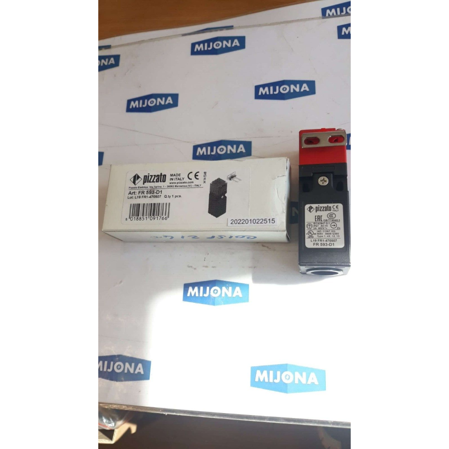 Pizzato FR 593 D1 SAFETY SWITCH L19 FR1 470507 NEW OLD STOCK Pizzato FR 593 D1 SAFETY SWITCH L19 FR1 470507 NEW OLD STOCK