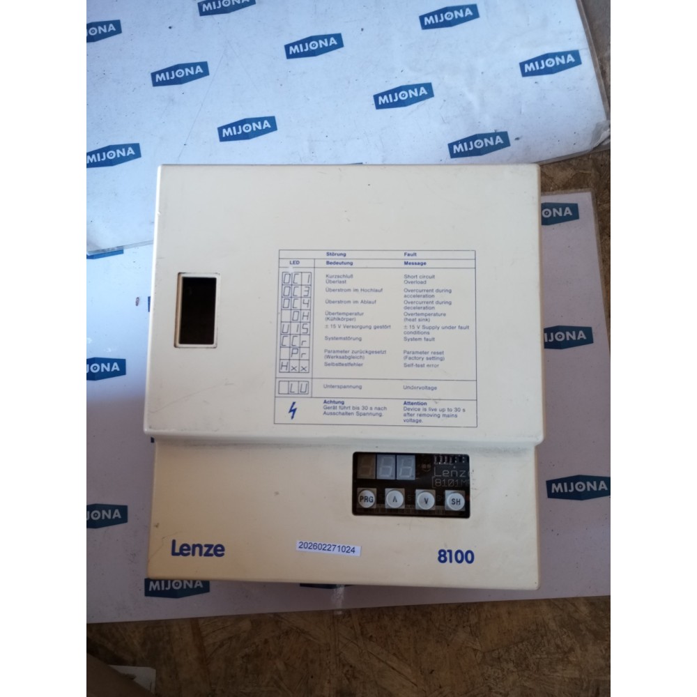 Lenze 8100 Frequency Inverter 8106 F 4G 128106.F.4G.12