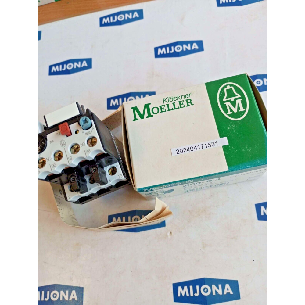 Moeller Motorschutzrelais Z00-0.4 MOTOR OVERLOAD RELAY 0.24- 0.4A NEW OLD STOCK