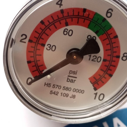GENERIC H5 570 580 0000  Pressure Gauge  542 109 J8 0-10BAR NEW OLD STOCK