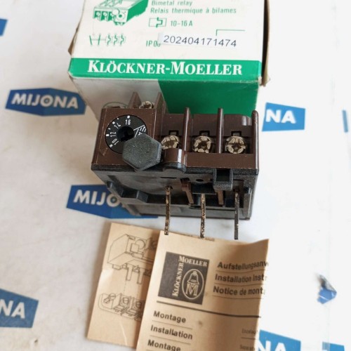 Klöckner Moeller Z 0 -16-S0 BIMETAL RELAY Z0 16 S0 BIMETALLRELAIS 10 16A Klöckner Moeller Z 0 -16-S0 BIMETAL RELAY Z0 16 S0 BIMETALLRELAIS 10 16A