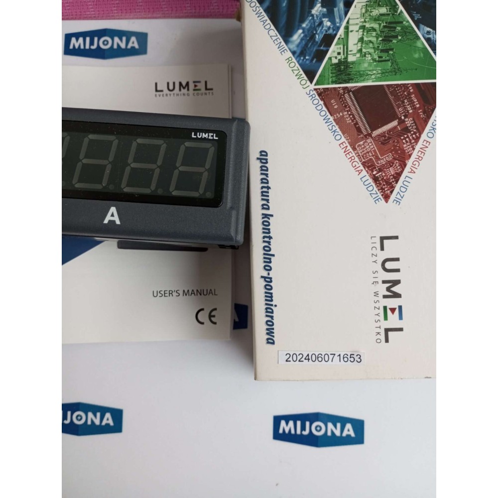 LUMEL N24 Z440300E0 85-253V AC DC DIGITAL PANEL METER NEW OLD STOCK)