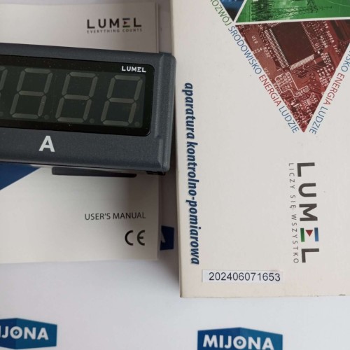 LUMEL N24 Z440300E0 85-253V AC DC DIGITAL PANEL METER NEW OLD STOCK)